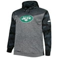 thumbnail image 2 of Men's Fanatics Heather Charcoal New York Jets Big & Tall Camo Pullover Hoodie, 2 of 3