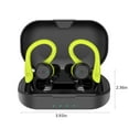 thumbnail image 2 of Bluetooth Headphones, Wireless Earbuds with Charging Case, Large-Capacity Charging Box, IPX7 Waterproof, Three Kinds of Ear Caps, Suitable for Sports Travel Music(Green), 2 of 6