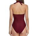 thumbnail image 4 of Sngxgn Bathing Suit for Women Tummy Control High Cut Swimsuit Womens Swim Suit(Red,L), 4 of 4