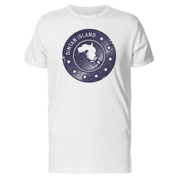 Bintan Island Grunge Map Tee Men's -Image by Shutterstock