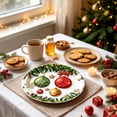 thumbnail image 5 of ShaoXinWan Christmas Decorations Indoor Outdoor, Brightly Printed Disposable Yearly Tableware Collection, Party Dinnerware Set for Yearly Dinner Gathering, 5 of 6