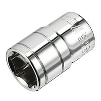 Unique Bargains 1/2-inch Drive 17mm 6-Point Shallow Socket, Cr-V