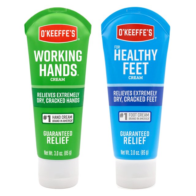 O'Keeffe's Working Hands & Healthy Feet Combination Pack of Tubes