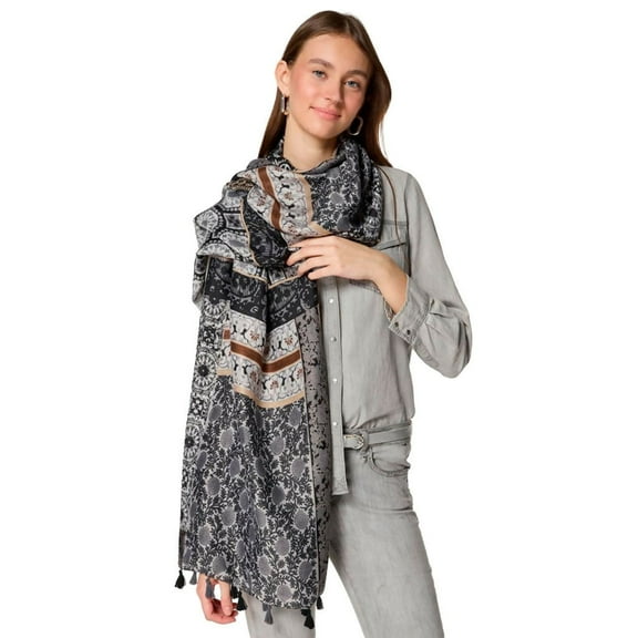 Stylish Colorful Women's Shawls with Tassels – Perfect Shoulder Wraps for Spring & Fall