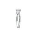 thumbnail image 2 of 1.30 Carat (Ctw) Lab-Created Three-Stone Moissanite Engagement Ring in 10K White Gold for Women, 2 of 6