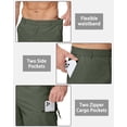thumbnail image 5 of Men's Hiking Cargo Shorts Outdoor Travel Shorts for Men with Multi Pocket for Fishing Camping Casual Golf Armygreen 40, 5 of 6