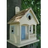 10" Fully Functional Yellow Lakeshore Cottage Outdoor Garden Birdhouse