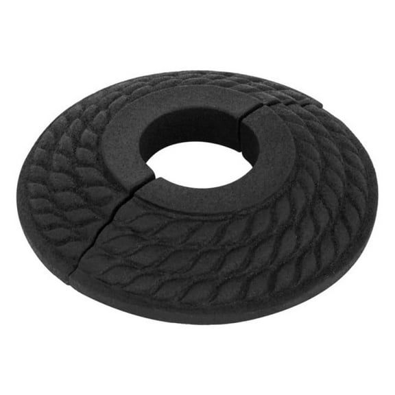 Black Radiator Flange Triple Roped 3/4" (IPS) pipe flange: 1" inside diameter; 3-1/8" outside diameter