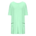 thumbnail image 6 of BUIgtTklOP Women's Summer Oversized Hot Short Tee Romper Casual Workout Athletic Romper Onesie Backless Loose Shorts Jumpsuit Overalls With Pocket, 6 of 6