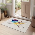 thumbnail image 3 of Sports Stripe Area Rugs, Sports Geometric Stripes Carpet, Washable Non Slip Low Pile Soft Rug for Living Room Bedroom Entryway Decor Mat 5x8ft, 3 of 7