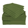thumbnail image 4 of 6 Piece Luxury Rayon Made From Bamboo Sheets Set- King Sage Green Sheets, Softer Than Cotton-Up To 16" Deep Pockets-Wrinkle Free-Extremely Soft Bamboo Derived Rayon Sheets- King,Sage G., 4 of 5