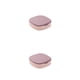 thumbnail image 4 of Qarigey Caja organizadora de joyas, pendientes de anillo, estuche de viaje con espejo, adornos de entramado múltiple, contenedores de Rosado morado 2piezas, 4 of 6