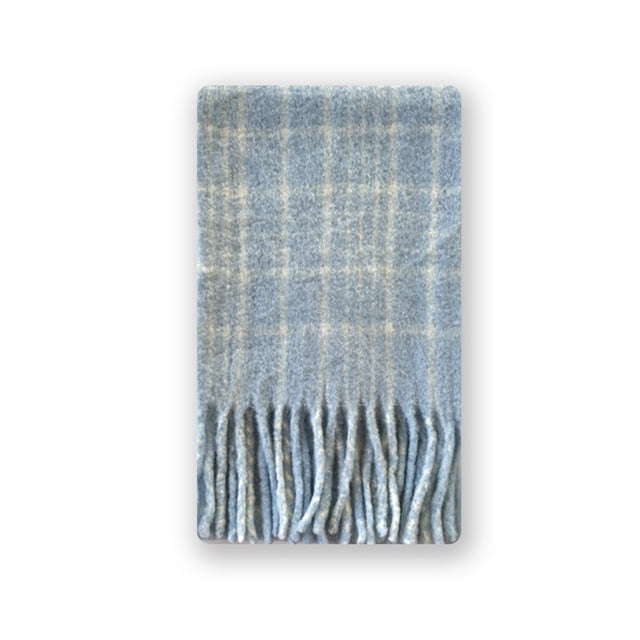 Big Chunky Plaid Scarf Colorful Checked Oversized Thick Scarves