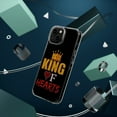 thumbnail image 4 of DistinctInk Clear Hybrid Case for Apple iPhone 15 Pro (6.1" Screen) - King Of Hearts - Lightweight Grip, 4 of 9