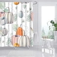 thumbnail image 6 of Guanhe 4Pcs Bathroom Shower Curtain Sets with Rugs,Orange Thanksgiving Maple Leaf Print Bathroom Sets with Shower Curtain Rugs Toilet Seat and Hook, 6 of 9