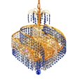 thumbnail image 1 of Elegant Lighting Spiral 18" 8 Light Elements Crystal Pendant Lamp, 1 of 1