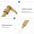 thumbnail image 2 of LOLIPPYY Bottle Pump Head Plastic Golden Liquid Control for Home Use 1Pcs, 2 of 8