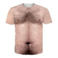 thumbnail image 1 of T-shirt Poilu pour Hommes Imprimé 3D avec Motif Col Rond Manches Courtes T-Shirt Extra Long pour Hommes T-Shirt Rapide pour Hommes Chandails en Molleton T-Shirt pour Hommes compatible avec Machine T-Shirt pour Hommes, 1 of 2