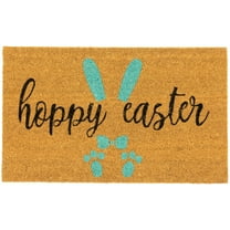 Northlight Natural Coir "Hoppy Easter" Outdoor Doormat - 18" x 30"