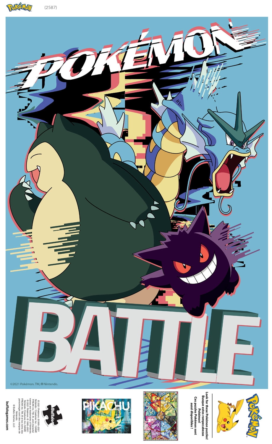Buffalo Games Pokemon Battle Distortion 300-Piece Interlocking Jigsaw Puzzle for Adults Ages 14+