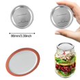 thumbnail image 1 of 100PCS Wide Mouth Canning Lids Reusable Split-Type Jar Lids Lids Wide Leak-Proof Storage Canning Caps, 1 of 8