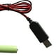 thumbnail image 2 of USB 5V A 3V AA Cable Alimentación Del Eliminador Batería Ficticia para La LED (1m), 2 of 3