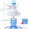 thumbnail image 2 of 2pcs Water Dispenser Valve Reusable Plastic Faucet For 55mm Drinking Bottle, 2 of 4