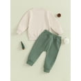 thumbnail image 5 of Baby Boy 2 Piece Outfits Christmas Letter Print Long Sleeve Sweatshirt and Elastic Pants 6 12 18 24M 3T Toddler Fall Clothes, 5 of 9