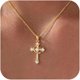 thumbnail image 1 of Chenchen Easter Gifts, Crown Cross Necklace for Women, 18K Gold Plated Necklace with CZ, Christian Baptism Gifts, Cross Pendant Jewelry for Women, 1 of 1