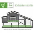thumbnail image 4 of PawHut 79" Wooden Chicken Coop, Outdoor Hen House, 4 of 10