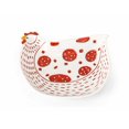 thumbnail image 2 of IMAX 23599-2 Farmstead Handpainted Red Chicken Plates - Set of 2, 2 of 5