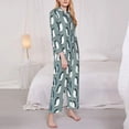 thumbnail image 3 of Balery Penguin Conjunto de Pijama con Estampado para Mujer, Conjunto de Dos Piezas con Manga Larga, Ropa de Dormir Suave con Bolsillos, Pijamas Cómodos-XX-Large, 3 of 7