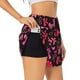 thumbnail image 1 of Balery Various pink and red Bow knots Pantalones cortos deportivos para mujer con forro y dos bolsillos, elásticos, para entrenamiento, gimnasio, yoga-Medium, 1 of 7