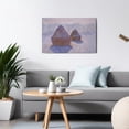 thumbnail image 2 of Claude Monet Canvas Wall Art - Haystacks Effect of Snow and Sun Classic Artwork Picture Print with Framed Famous Oil Painting Hang for Home Office Bedroom Living Room Wall Decor-18" X12", 2 of 7