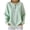 Green, variant on Tsesme Women’s Striped Sweatshirt - Round Neck Button Pullover Tops - Long Sleeve Relaxed Fits Fall Fashion Sweatshirt Tops