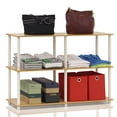 thumbnail image 5 of Furinno Rata 4 x 2 Industrial Multipurpose Flat Base Shelf Display Rack with Metal Frame, Marble White, 5 of 7