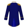 thumbnail image 4 of LiiYii Baby Boys Medieval Royal Prince Tailcoat Jacket Tassel Long Sleeve Vintage Tuxedo Coat Royal Blue 3T, 4 of 6