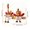 A, variant on Aonerit 19In Turkey Figurines, Hat-Wearing Couple Ornament, Stretchy Spring Thanksgiving Decor, Tabletop Display, For Fireplace Mantel