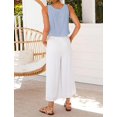 thumbnail image 4 of Womens V Neck Sleeveless Linen Tank Top for Spring Summer Casual Daily Wear, 4 of 9