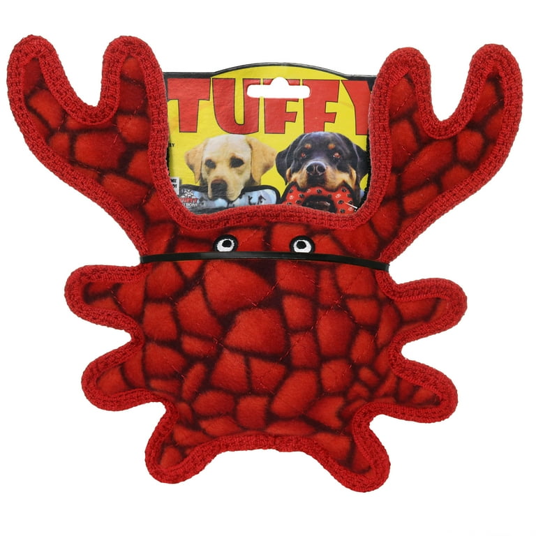 Tuffy Medium Crab Red Durable Plush Dog Toy - Walmart.com