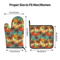 thumbnail image 3 of Bingfone Colorful Hawaii Palms Print Oven Mitts Pot Holders Set 2 PCS for Kitchen for Cooking Grilling Baking BBQ Pot Holders Cook Essentials, 3 of 7