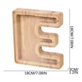 thumbnail image 3 of Fwttom Personalized Wooden Name Money Box Wooden Deposit Box Twenty Six English Letters, 3 of 5