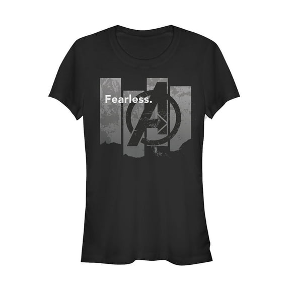 Junior's Marvel Avengers: Endgame Fearless Column  Graphic Tee Black Medium