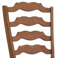 thumbnail image 4 of Weston Home Farmhouse Vintage French Ladder Back Solid Wood Counter Height Chair, Set of 2, Oak, 4 of 8