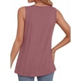 thumbnail image 3 of MOYIKO Tank Tops for Women V Neck Sleeveless Tops Summer Trendy Dressy Casual Flowy Shirts Loose Fit, 3 of 7