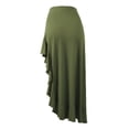 thumbnail image 3 of Doublju Women's Flowy Ruffle Asymmetrical Maxi Skirt (Plus Size Available), 3 of 4