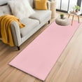 thumbnail image 3 of Light Pink Area Rugs 2x6 for Kitchen Runner Rug, Farmhouse Solid Pink Color Modern Art Non Slip Washable Rug Runner, Low Pile Indoor Floor Carpet Mat Bathroom Rugs for Bedroom, Kids Room, 3 of 9