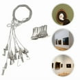 thumbnail image 3 of 10 Pcs Picture Rail Hook Hanging The Painting Rope And Travel Frame Wire Kit, 3 of 6