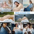 thumbnail image 5 of Navy Blue Ombre Stripe Cooling Blanket,Lightweight Breathable Summer Throw Blanket with Double Sided Cold Effect,Abstract Summer Beach Coastal Picnic Blankets Bed Sheet for Hot Sleepers 60"x80", 5 of 8