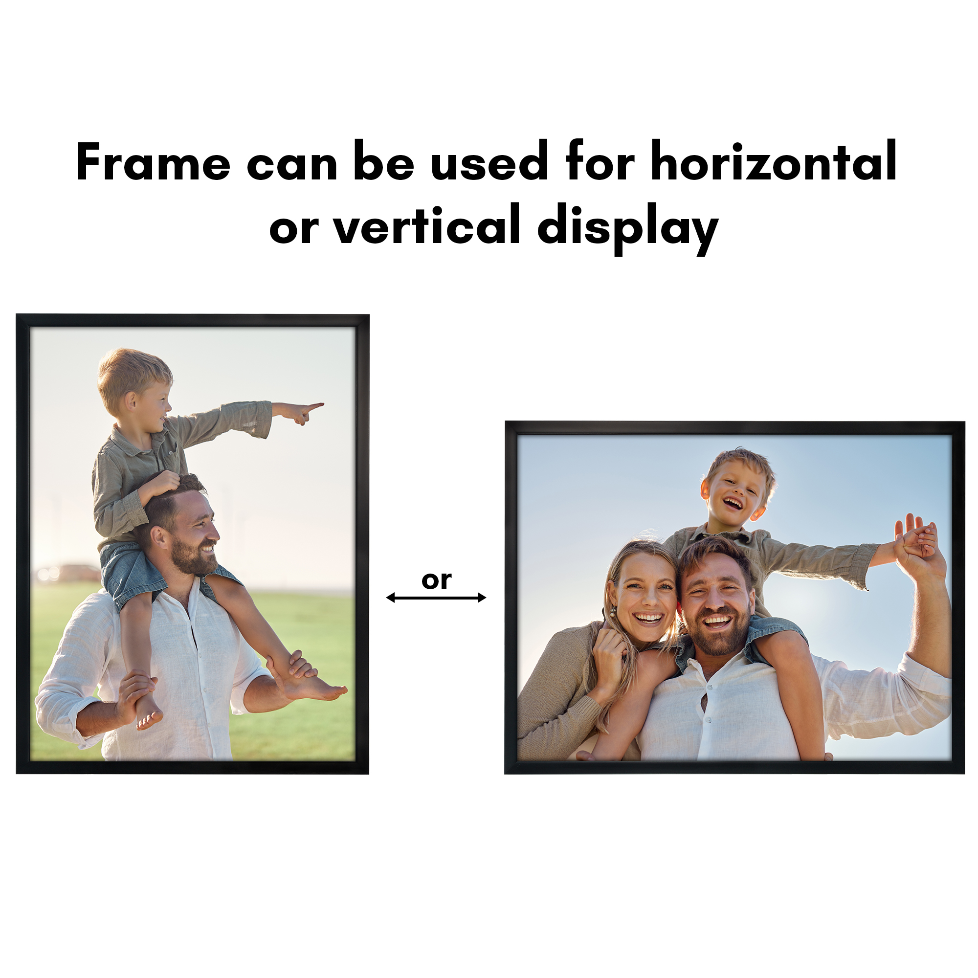 Americanflat 18x24 Poster Frame with Polished Plexiglass Soho Collection Gallery Style Deep Molding - Black